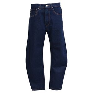 Totême High-Rise Barrel-Leg Jeans in Navy Blue Denim